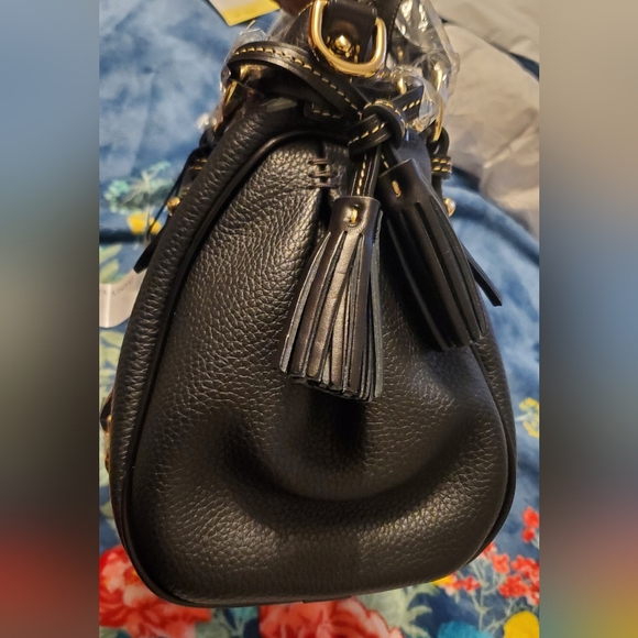 New Dooney & Bourke Black Leather Satchel - Picture 10 of 14